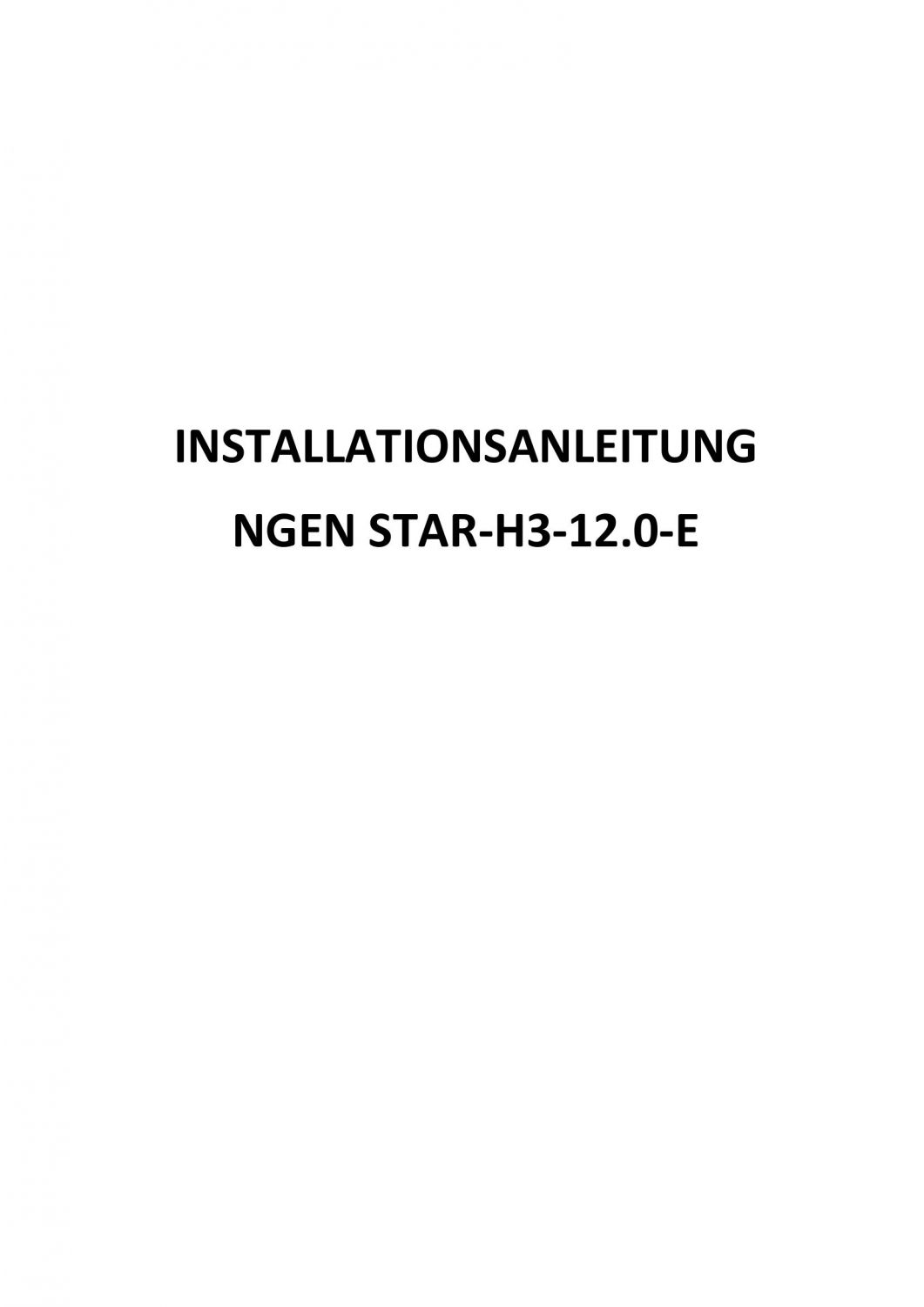 NGEN Star H3-Wechselrichter