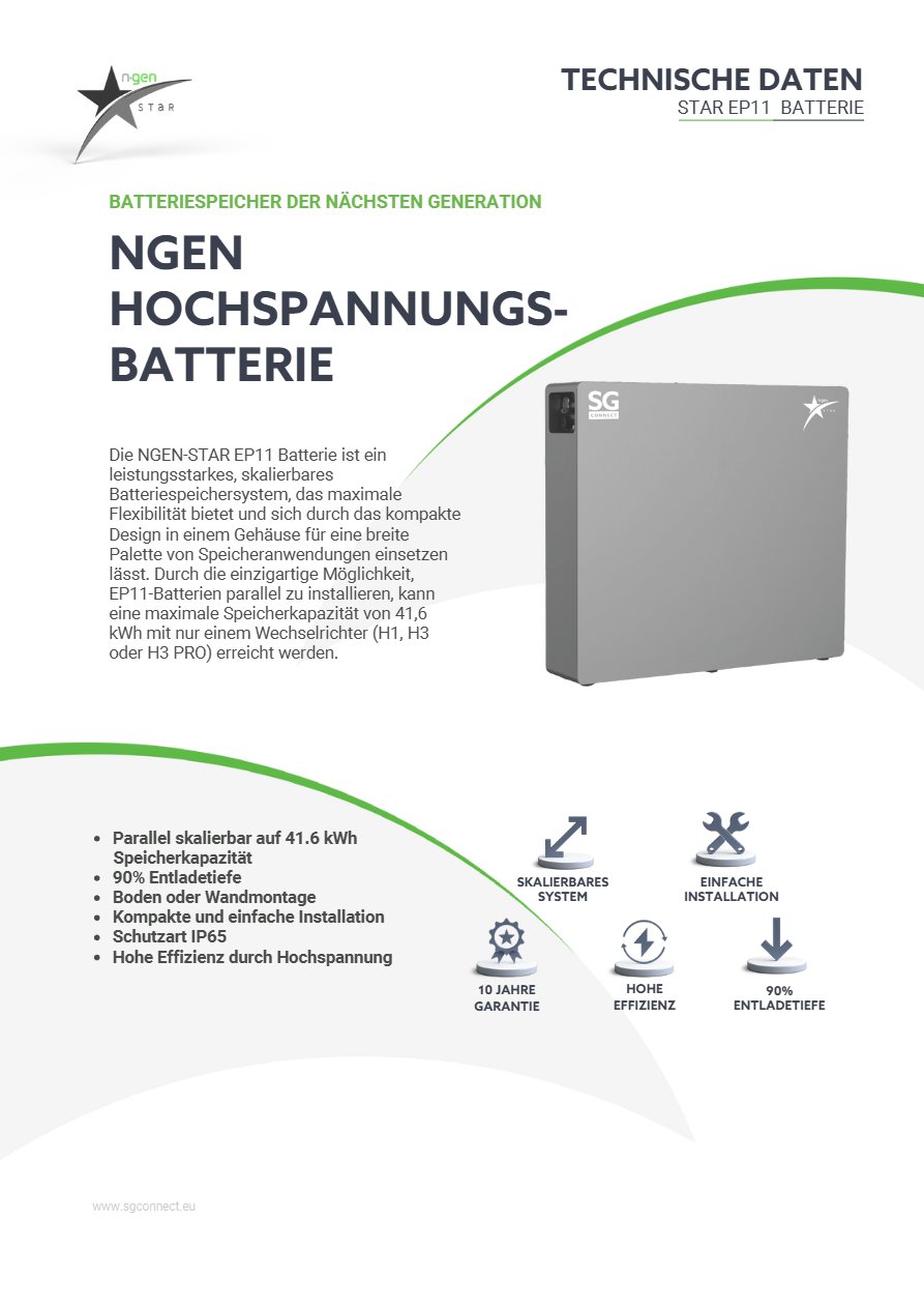 Ngen Star EP11 Batterie