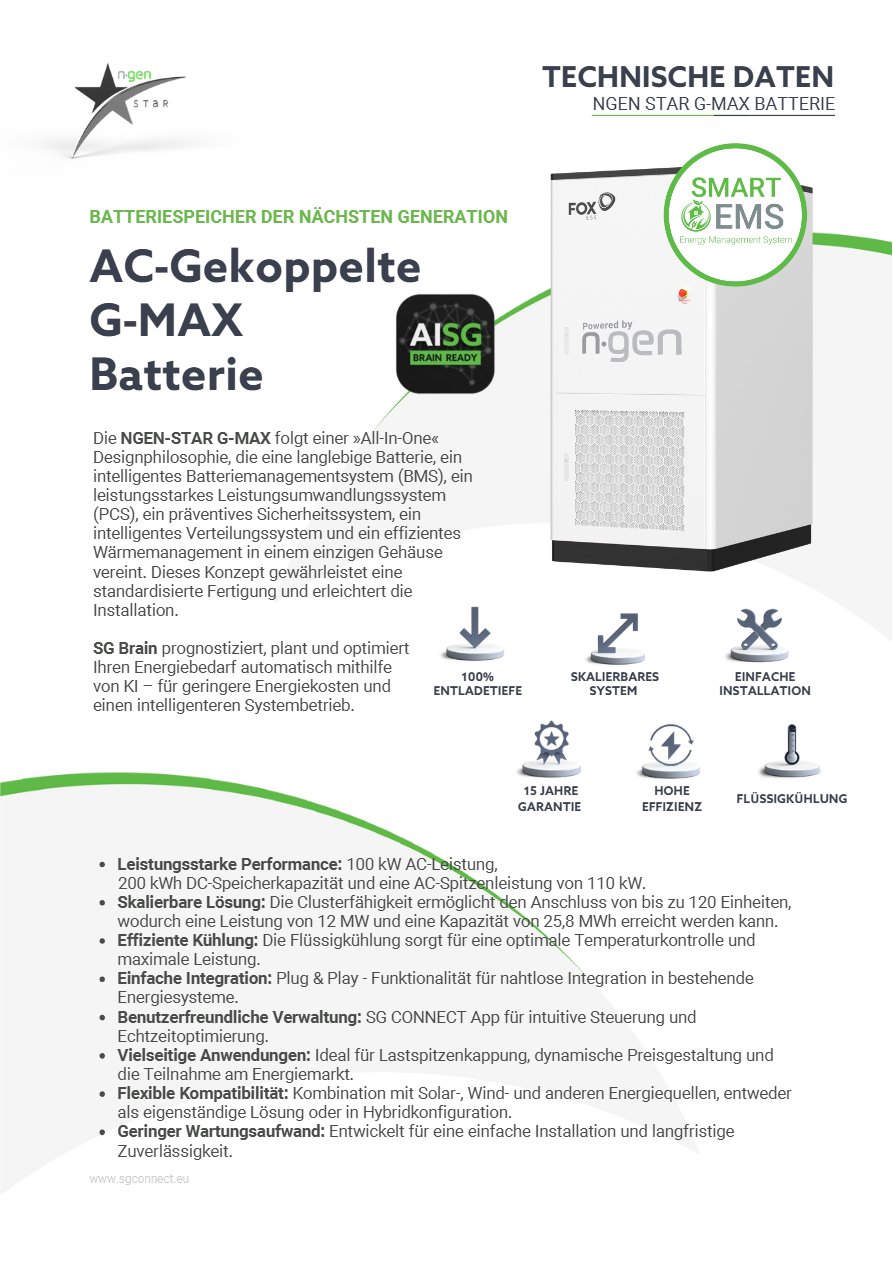 Ngen Star G-MAX Batterie